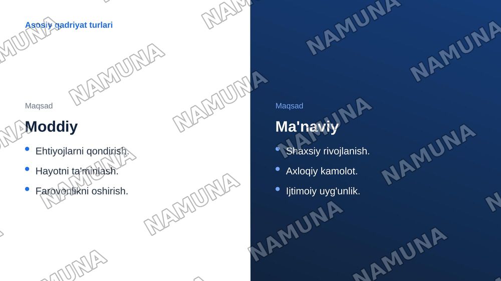 Qadriyatlar falsafasi — zamonaviy taqdimot, 5-slayd