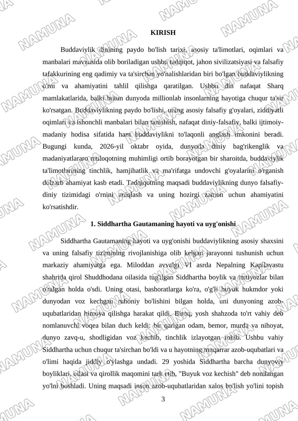 Buddaviylik dinining paydo bolishi tarixi,asosiy ta'limotlari,oqimlar va manbalari — mustaqil ish, 3-varaq