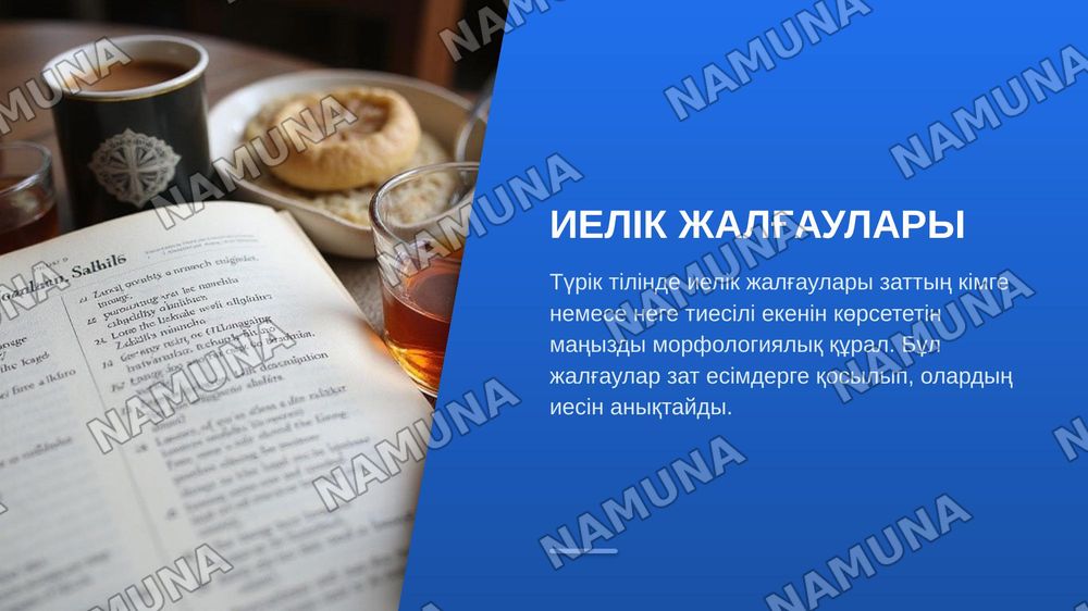 turk tilida egalik qoshimchasi — zamonaviy taqdimot, 3-slayd