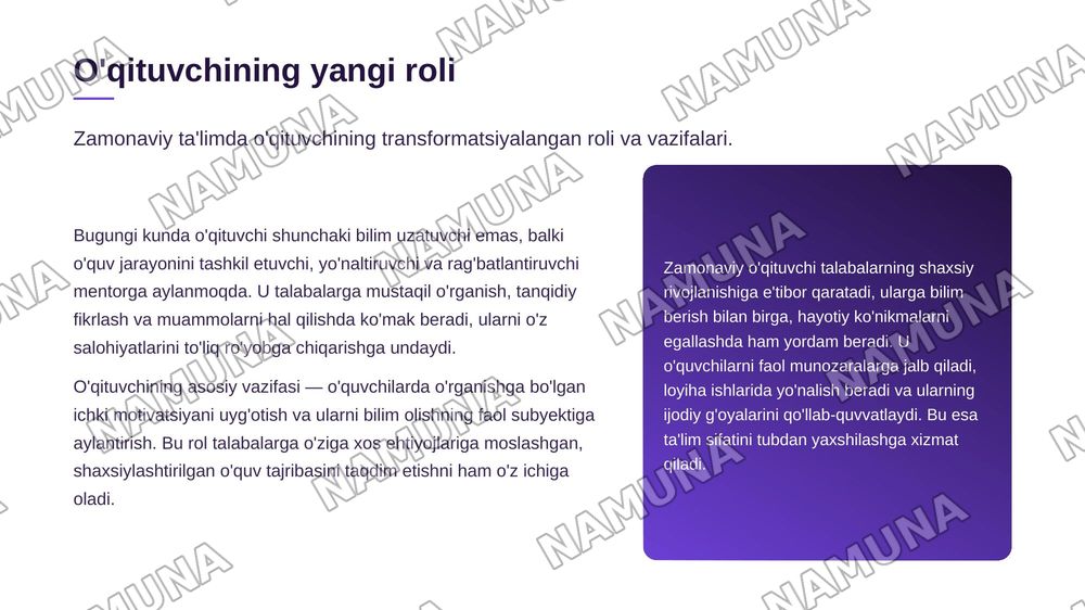Ta'lim usullari , metod va vositalar — zamonaviy taqdimot, 8-slayd