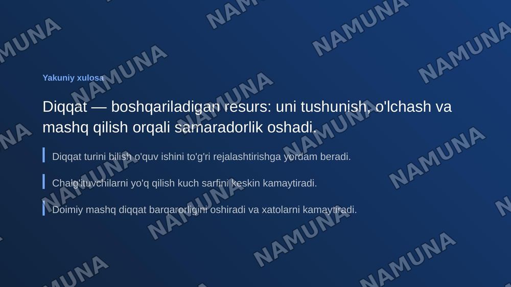 Diqqat — zamonaviy taqdimot, 7-slayd