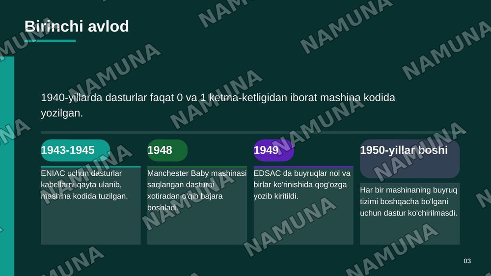 Dasturlash tillarining avlodlari va rivojlanish bosqichlari — zamonaviy taqdimot, 4-slayd