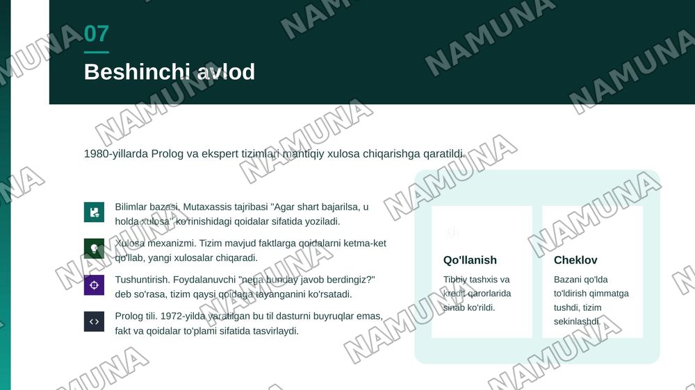 Dasturlash tillarining avlodlari va rivojlanish bosqichlari — zamonaviy taqdimot, 8-slayd