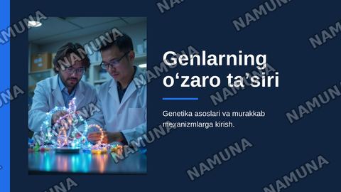 Genlarning oʻzaro tasiri — zamonaviy taqdimot
