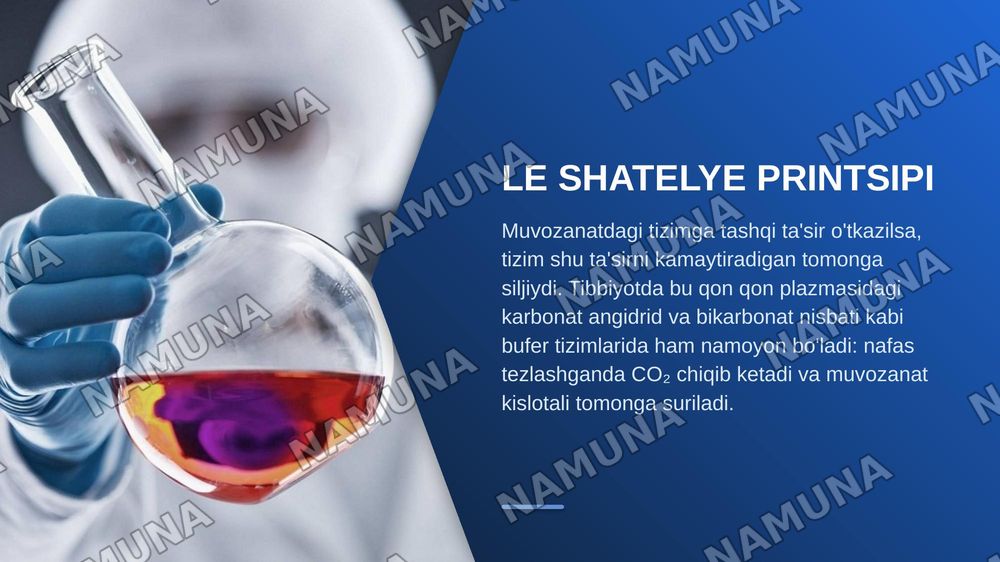 Kimyoviy muvozanat — zamonaviy taqdimot, 7-slayd