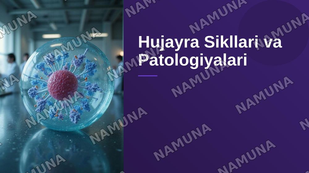 Hujayraning mitotik va hayotiy sikli.Hujayra poliferatsiyasi.Hujayraning meyotik bolinishi.Mitoz va meyoz patologiyasi. Ohirida hulosa ham bolsin — zamonaviy taqdimot, 1-slayd