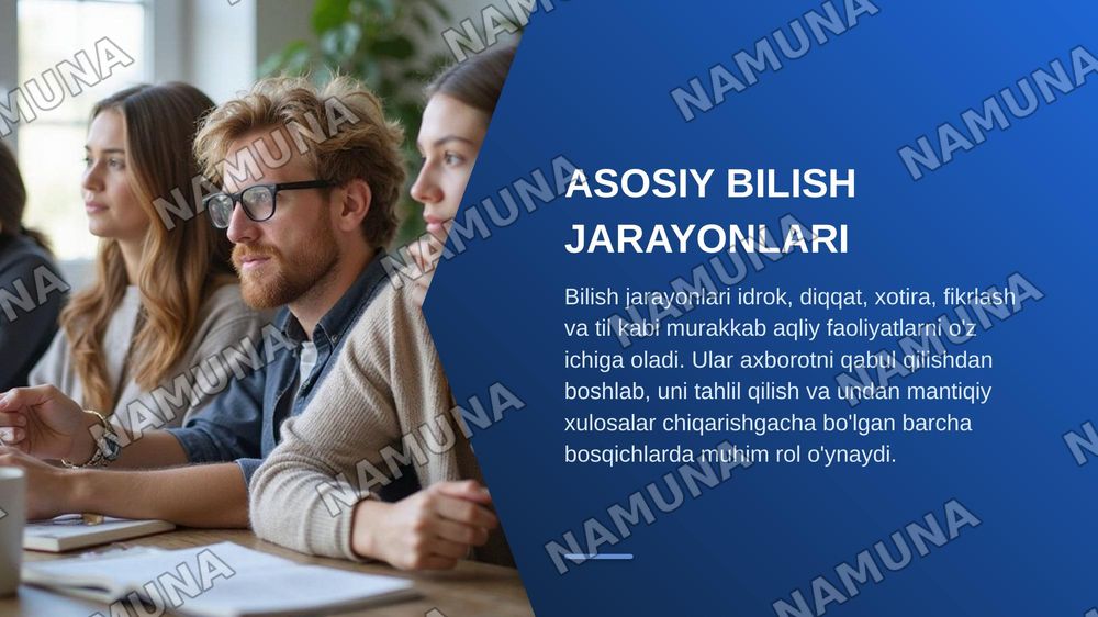 Bilish jarayonlari va ularning ahamiyati — zamonaviy taqdimot, 4-slayd