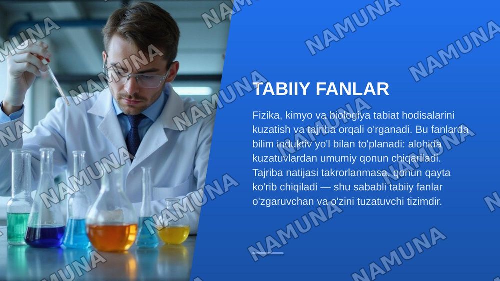 Fanlarning tasnifi — zamonaviy taqdimot, 8-slayd