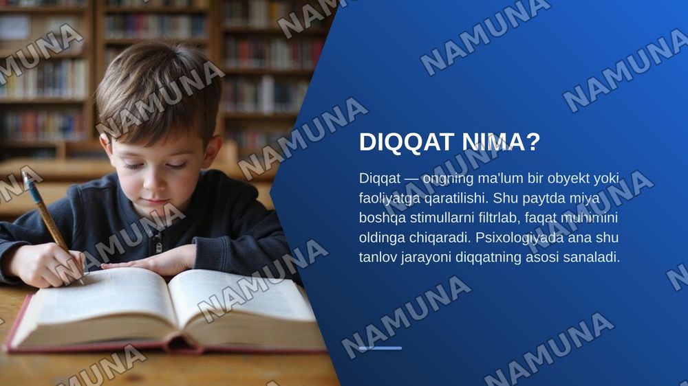 Diqqat — zamonaviy taqdimot, 3-slayd