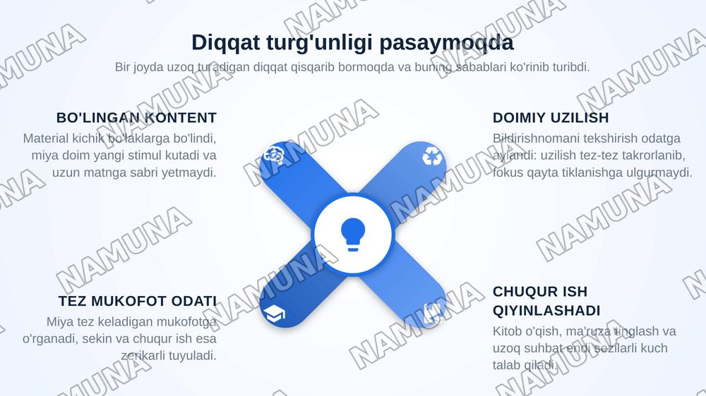 Diqqat — zamonaviy taqdimot, 8-slayd