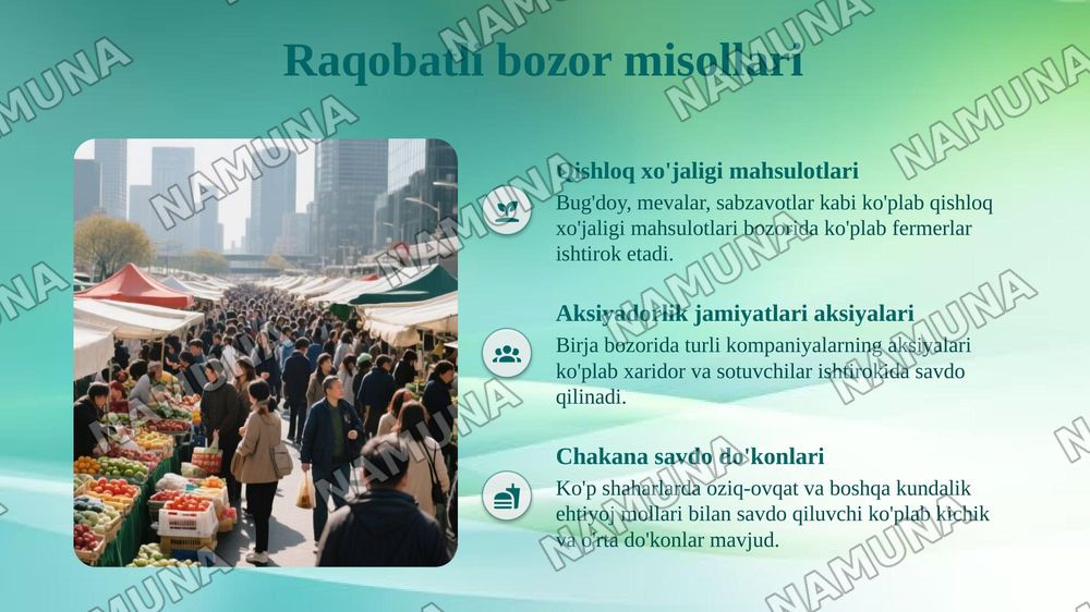 Raqobatdosh va monopolik iqtisodiyot — taqdimot, 5-slayd