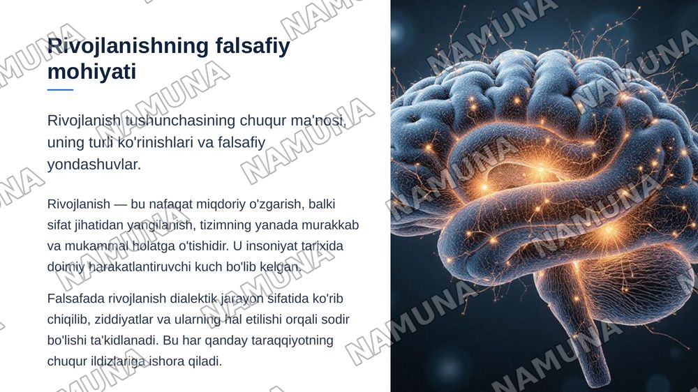 Rivojlanish falsafasi — zamonaviy taqdimot, 3-slayd