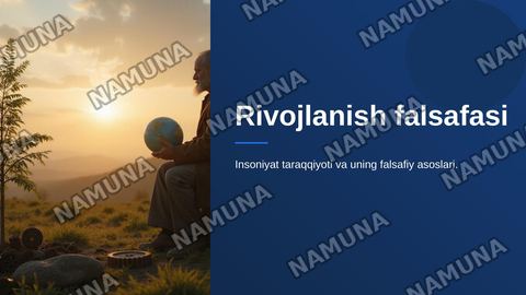 Rivojlanish falsafasi — zamonaviy taqdimot
