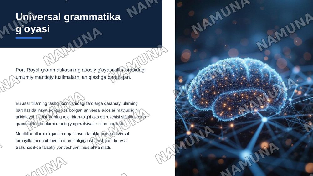 Port-Royal grammatikasi — zamonaviy taqdimot, 6-slayd