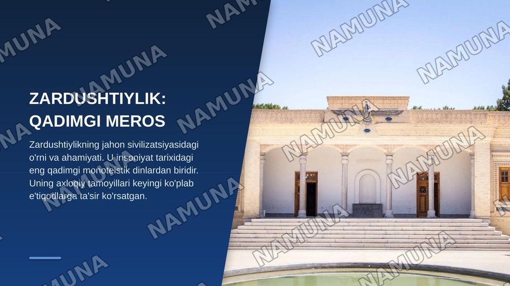 Avesto va zardushdinlik tarixi — zamonaviy taqdimot, 3-slayd
