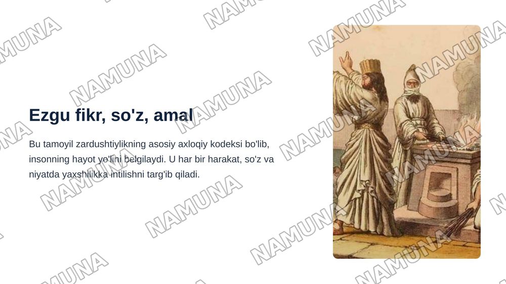Avesto va zardushdinlik tarixi — zamonaviy taqdimot, 6-slayd