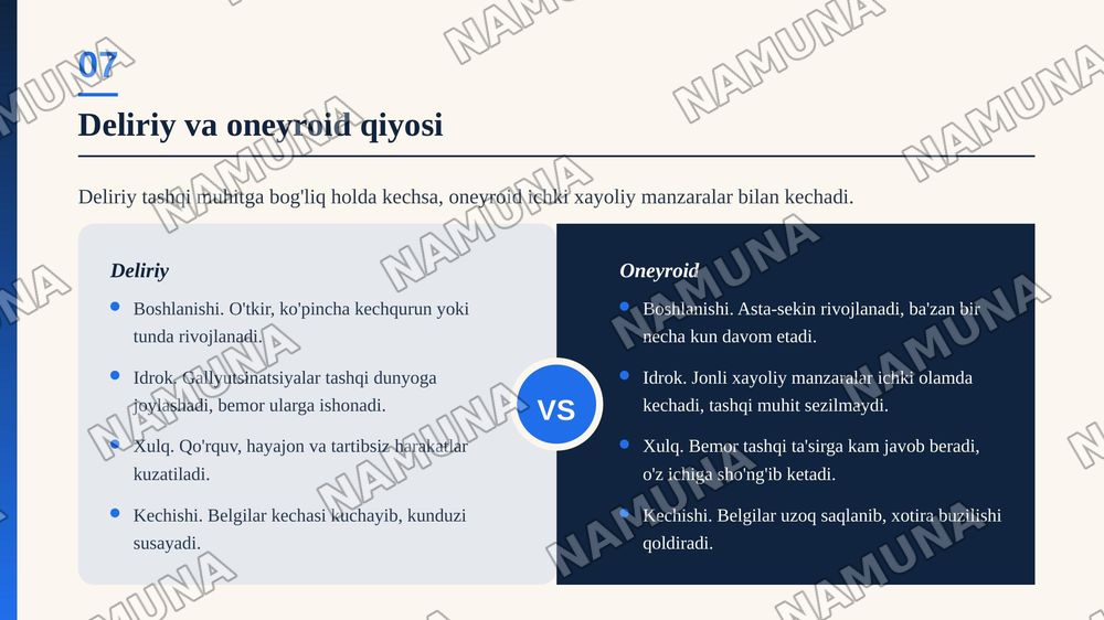 Ong buzilish sindromlari — zamonaviy taqdimot, 8-slayd