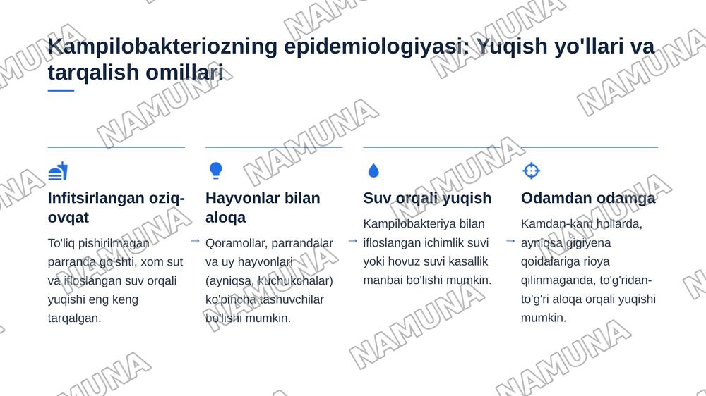 Kampilobakterioz. Etiologiyasi, epidemiologiyasi, klinikasi, tashxisoti, davolash, profilaktikasi. — zamonaviy taqdimot, 4-slayd