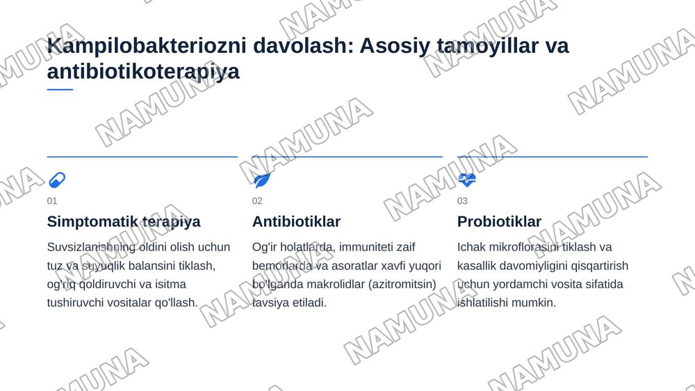 Kampilobakterioz. Etiologiyasi, epidemiologiyasi, klinikasi, tashxisoti, davolash, profilaktikasi. — zamonaviy taqdimot, 7-slayd