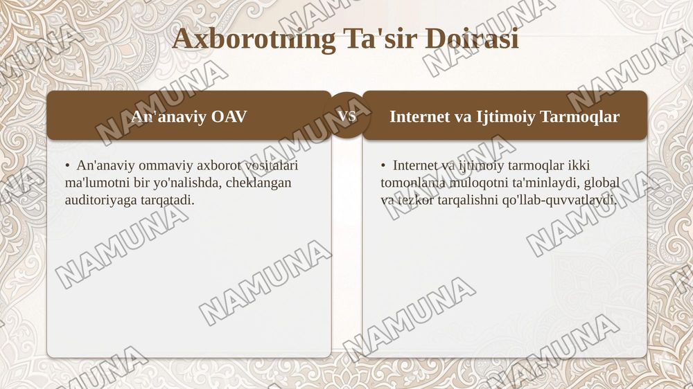 Dunyo aholisining axborotga boʻlgan ehtiyojini qondirish internet va ijtimoiy tarmoqlar — taqdimot, 7-slayd