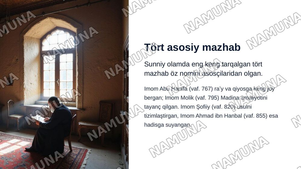 Islom fiqhiy maktablari — zamonaviy taqdimot, 5-slayd