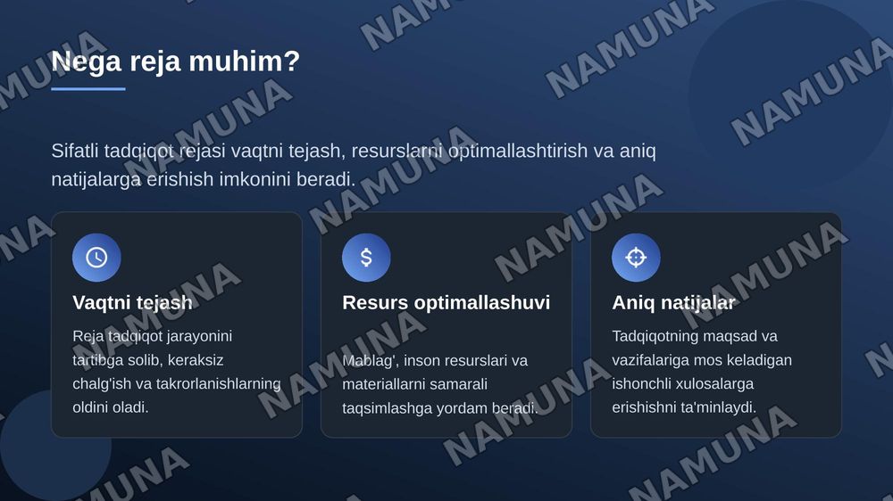 Tadqiqot rejasini ishlab chiqish — zamonaviy taqdimot, 4-slayd
