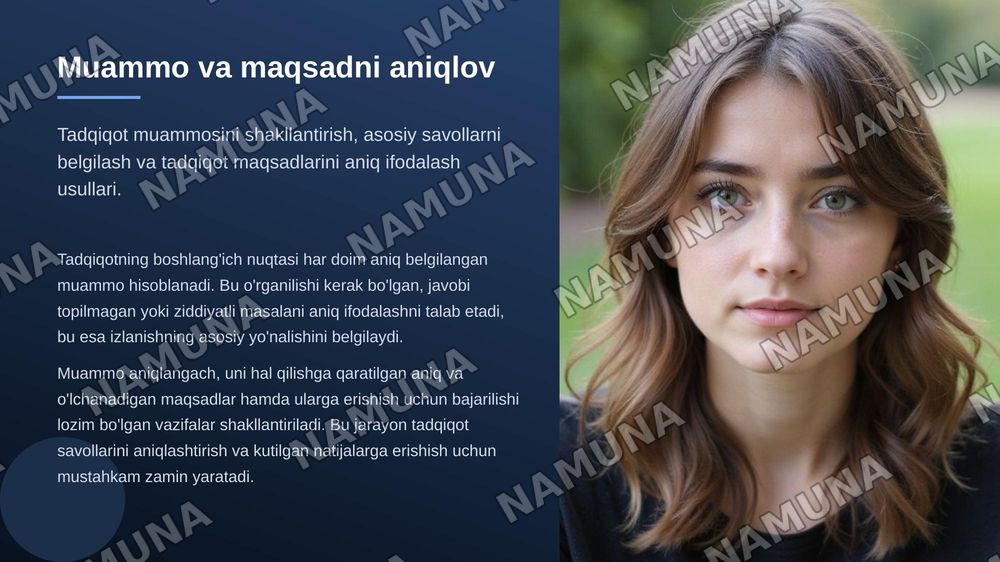 Tadqiqot rejasini ishlab chiqish — zamonaviy taqdimot, 6-slayd
