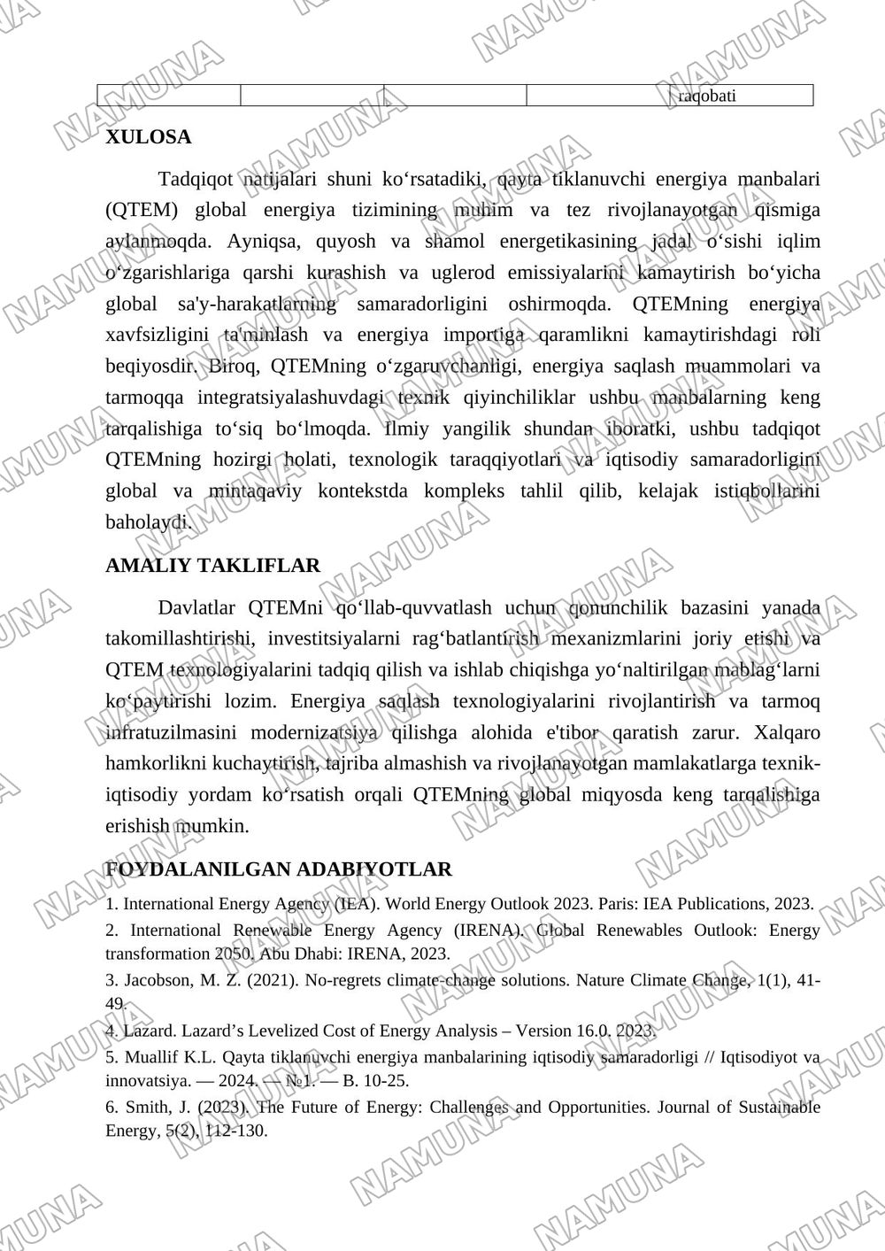Qayta tiklanuvchi energiya manbalari — maqola, 4-varaq