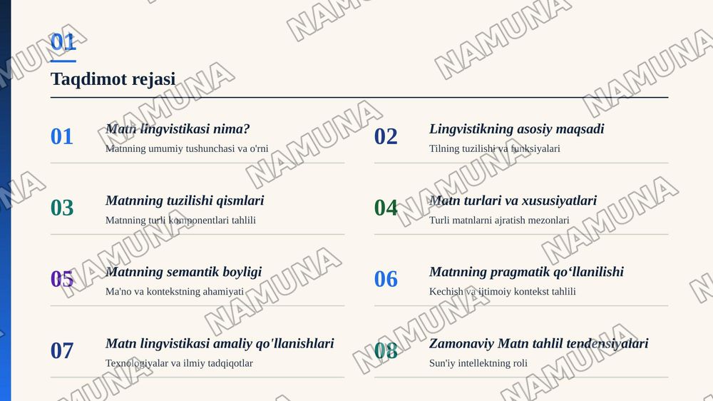 Matn lingvistikasi — zamonaviy taqdimot, 2-slayd