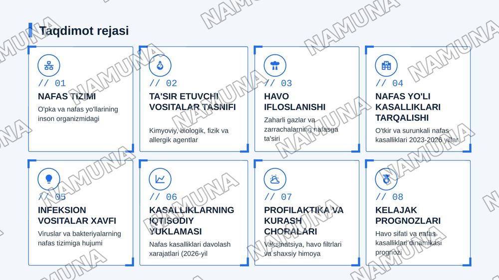 Nafas a'zolari faoliyatiga ta'sir etuvchi vositalar — zamonaviy taqdimot, 2-slayd