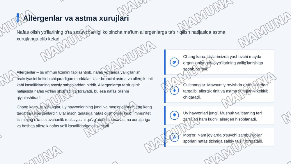 Nafas a'zolari faoliyatiga ta'sir etuvchi vositalar — zamonaviy taqdimot, 7-slayd