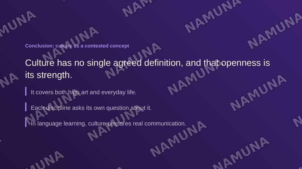 Various definitions and perspectives on the concept of culture — zamonaviy taqdimot, 7-slayd