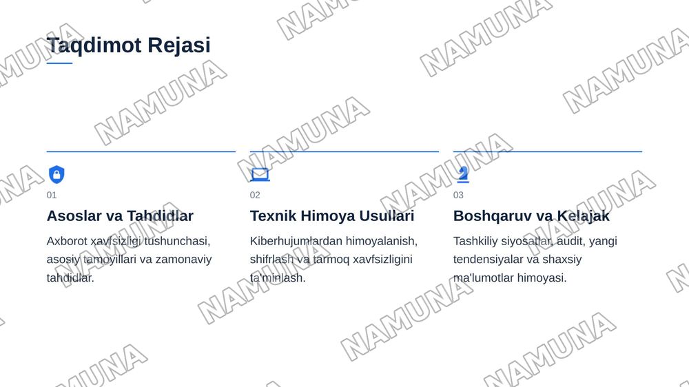 Axborot xavfsizligini ta’minlash usullari — zamonaviy taqdimot, 2-slayd