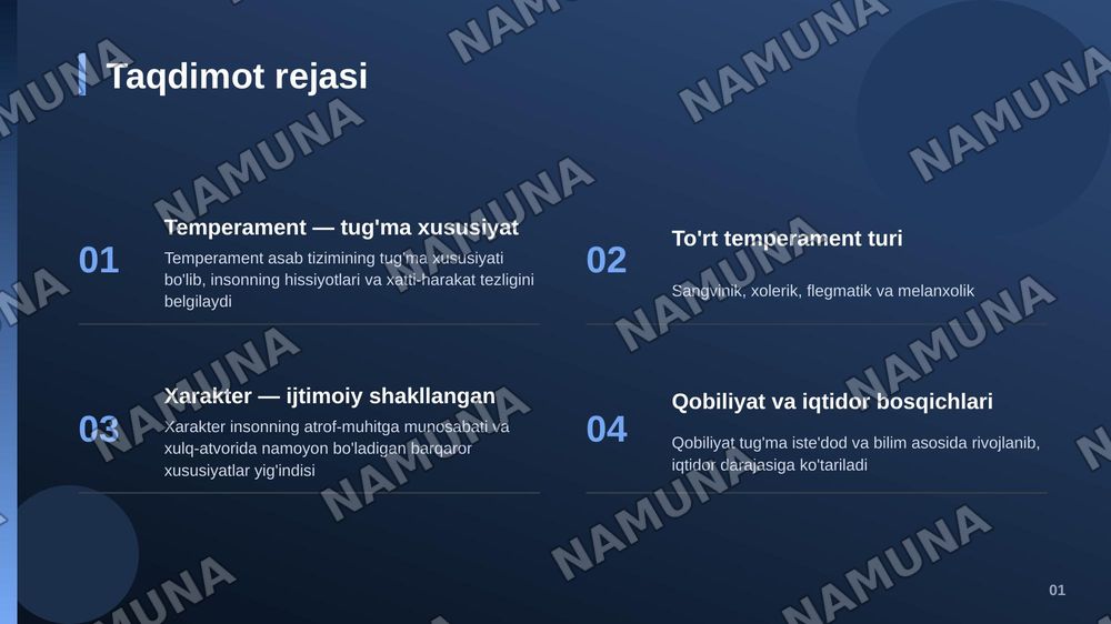Temperament.Xarakter.Qobilyat va iqtidor — zamonaviy taqdimot, 2-slayd