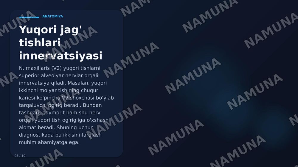 3 shoxli nervning yalliglanishini tishlarga tasiri — zamonaviy taqdimot, 4-slayd