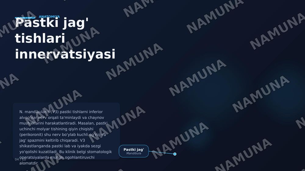 3 shoxli nervning yalliglanishini tishlarga tasiri — zamonaviy taqdimot, 7-slayd