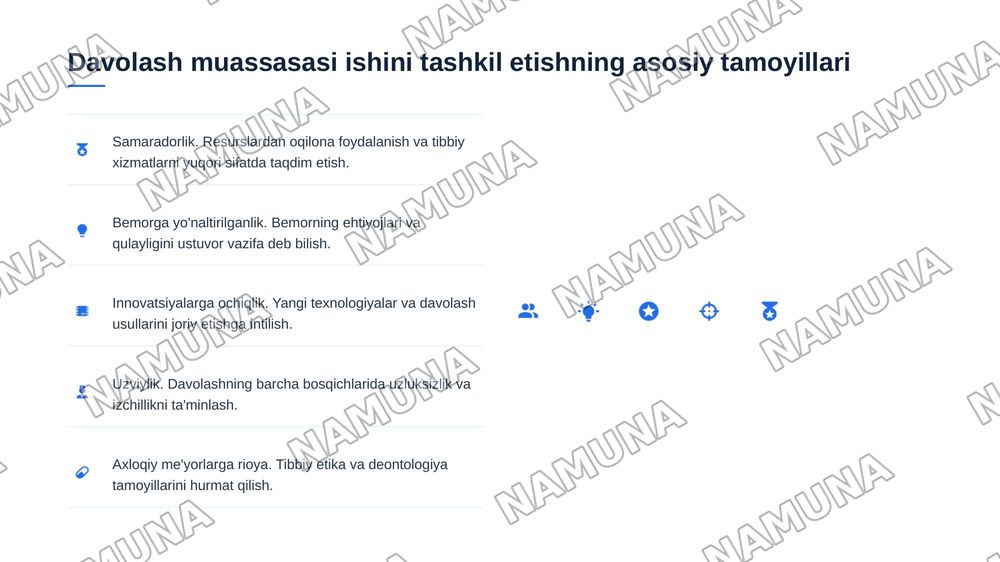 Davolash mussalarning ishini tashkil etish.Bemorlar umumiy parvarishining mohiyati — zamonaviy taqdimot, 5-slayd