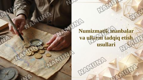 Numizmatik manbalar va ullarni tadqiq etish usullari — taqdimot
