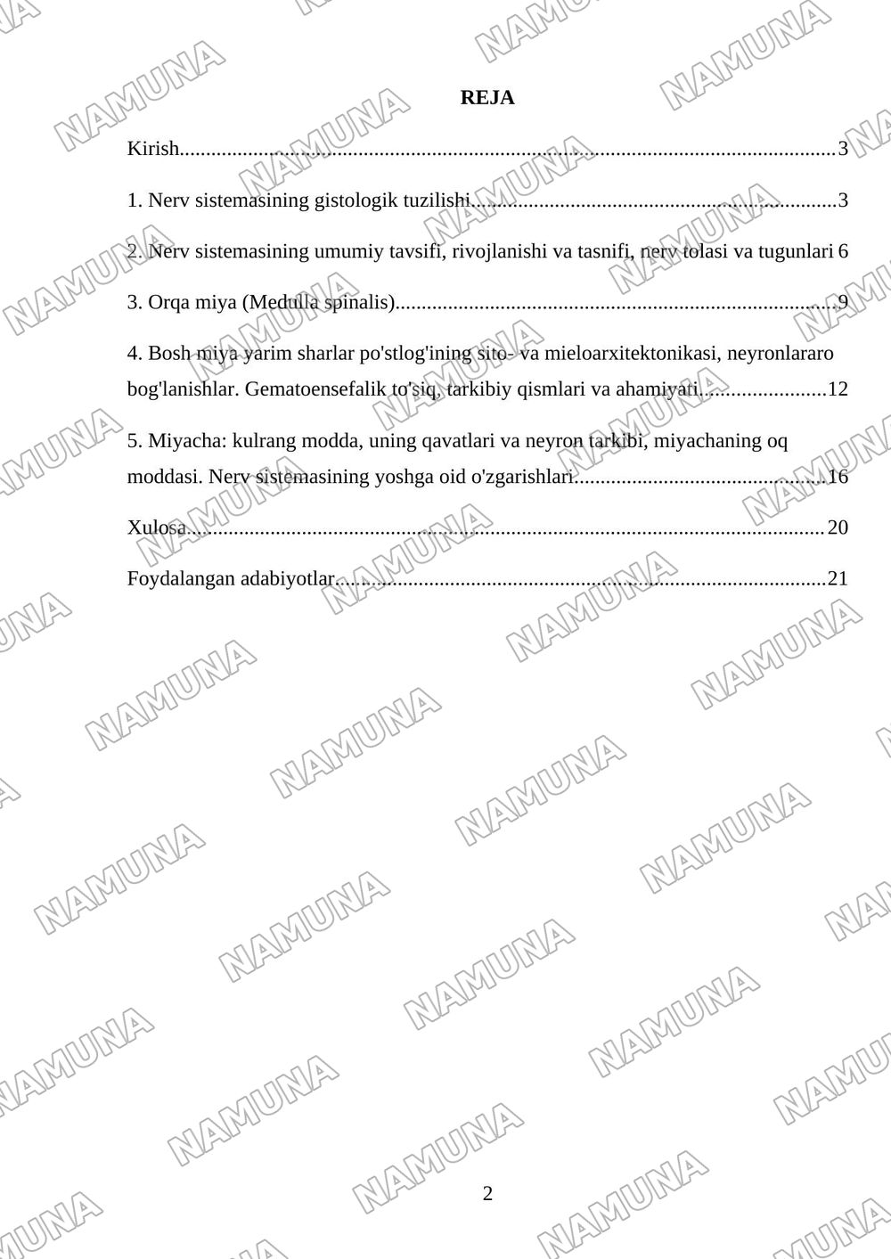 Nerv sistemasining gistologik tuzulishi. Reja. 1. Nerv sistemasining umumiy tavsifi, taraqqiyoti va tasnifi, nerg ozagi va tugunlari. 2.Orqa miya (Medulla spinalis) kulrang modda, tuzulishi,x — mustaqil ish, 2-varaq