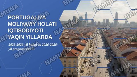 Portugaliya moliyaviy holati iqtisodiyoti yaqin yillardagu — zamonaviy taqdimot