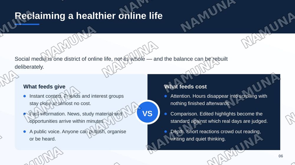 Social media vs online life — zamonaviy taqdimot, 7-slayd
