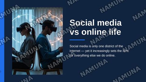 Social media vs online life — zamonaviy taqdimot