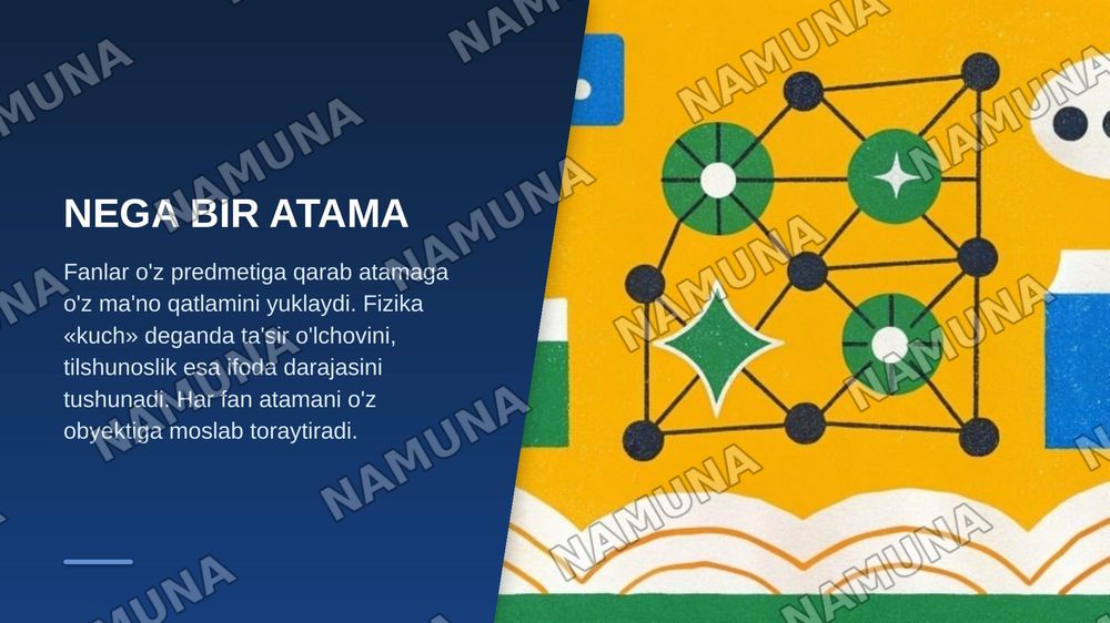 Turli fanlarda bir xil tushunchalarning semantik farqlanishi — zamonaviy taqdimot, 3-slayd