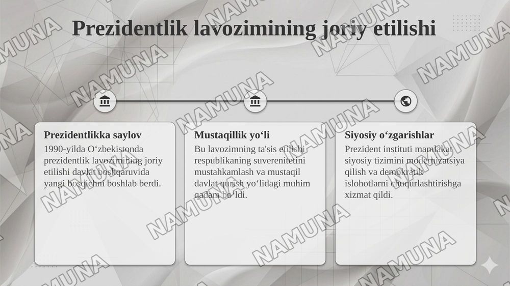 MUSTAQILLIKKA ERISHISH ARAFASIDA O‘ZBEKISTONDAGI IJTIMOIY-SIYOSIY JARAYONLAR. — taqdimot, 6-slayd