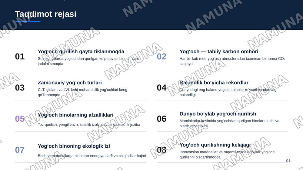 Yogʻochdan qurilgan zamonaviy binolar — zamonaviy taqdimot, 2-slayd