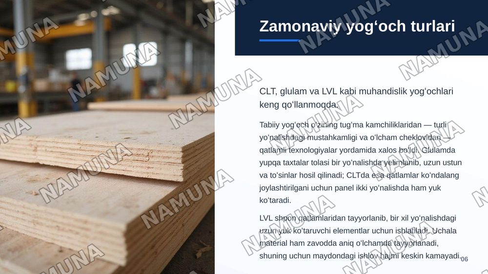 Yogʻochdan qurilgan zamonaviy binolar — zamonaviy taqdimot, 7-slayd