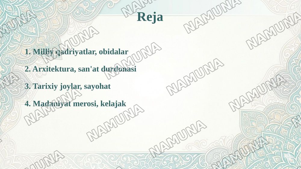 Milliy qadriyatlarimiz namunasi. Koʼxna va betakror obidalar. — taqdimot, 2-slayd