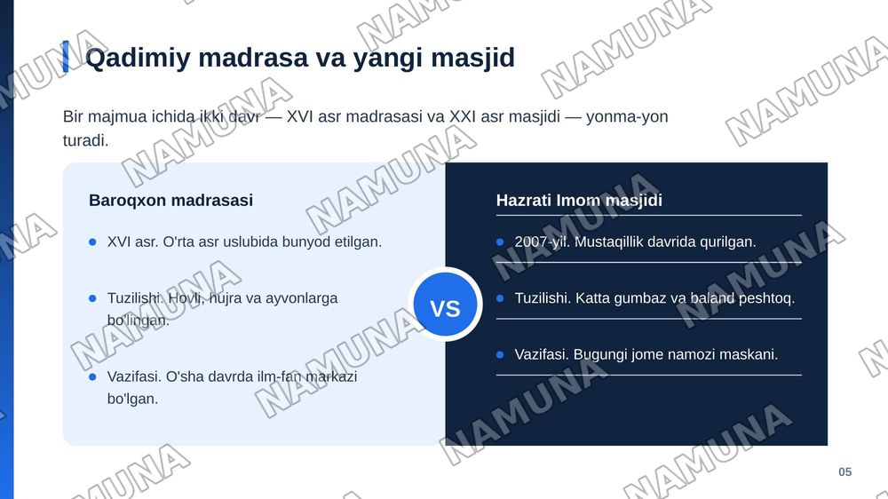 Hazrati Imom kompleksi yodgorligi sizda qanday taassurot qoldirdi mavzusida prezentatsiya tayyorlash. — zamonaviy taqdimot, 6-slayd