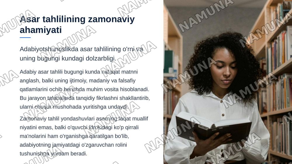 Ijodiy metod va ijodkor usuli (asar matinini taxlil qilish). — zamonaviy taqdimot, 3-slayd