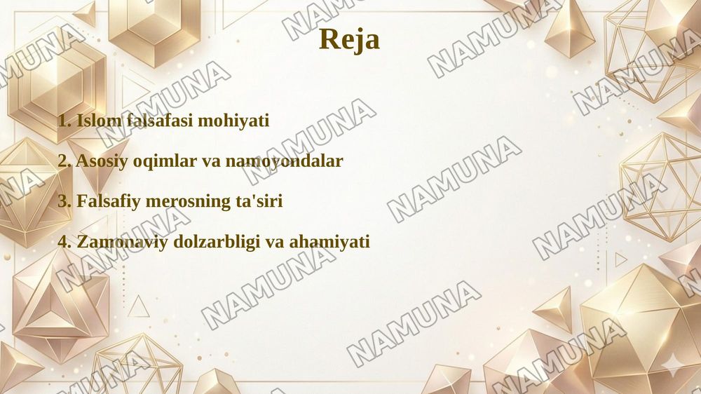 Islom falsafasi — taqdimot, 2-slayd
